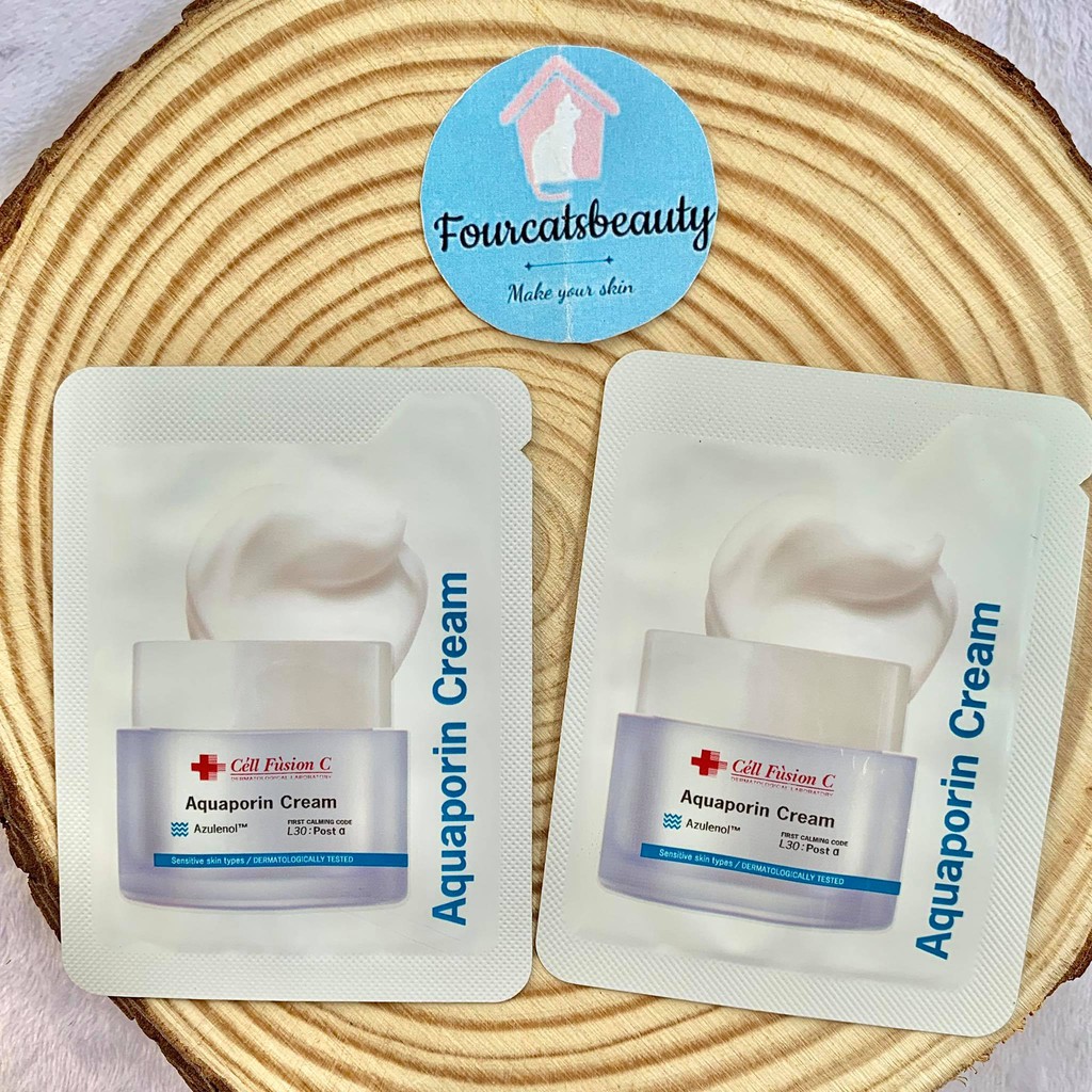 Sample Chăm Sóc Da Chuyên Sâu Cell Fusion C First Cure Serum/ Calming Down Cream/ Aquaporin Cream
