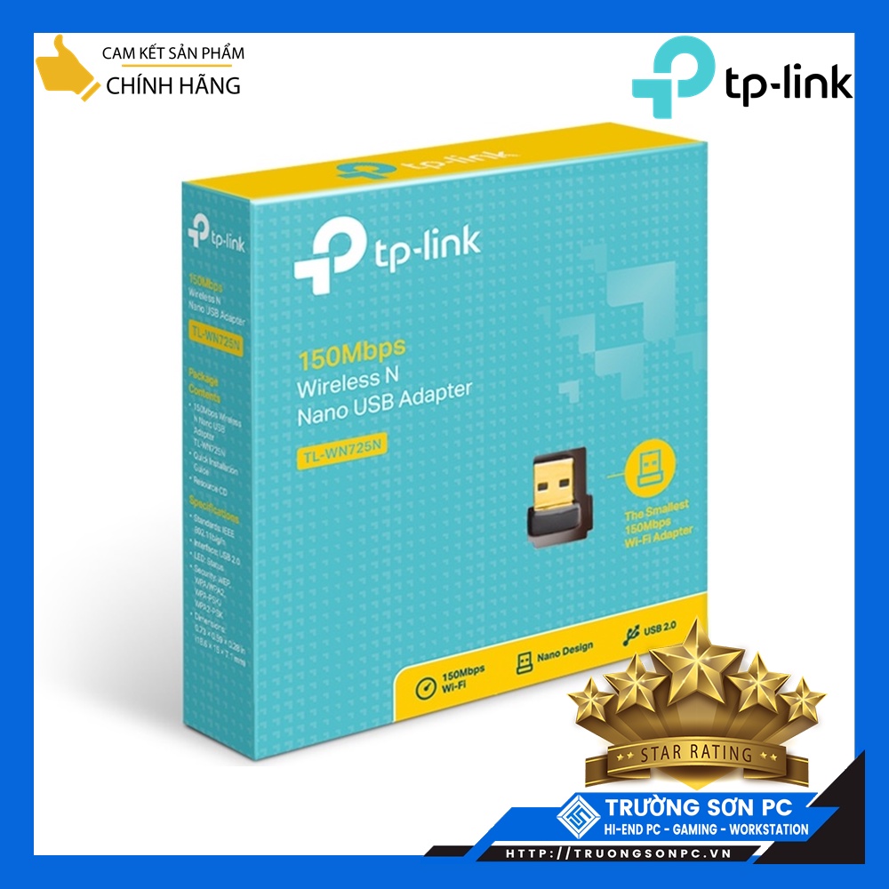 USB Thu Sóng WIFI TP-Link TL- WN725N Nano (Hàng chính hãng)