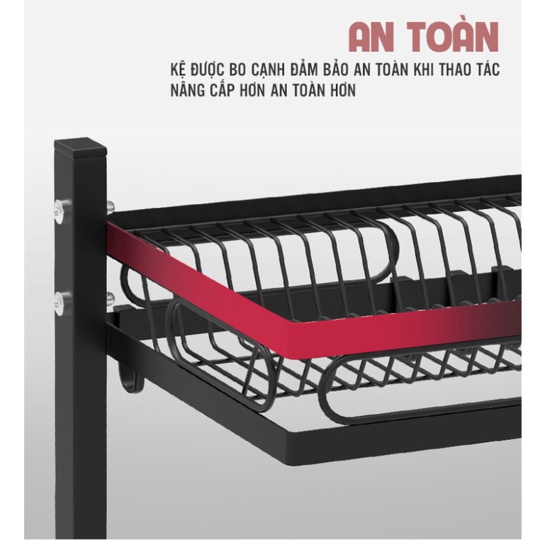 [SHIP HỎA TỐC]Kệ để chén đĩa thông minh IGA trên bồn rửa bát 2 tầng cao cấp Chính Hãng