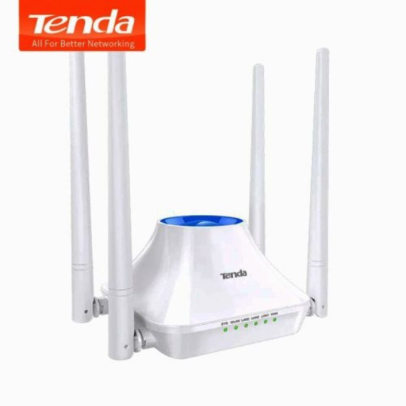 Router Wifi Tenda F6 Chính hãng (4 anten 5dBi, 300Mbps, Repeater) siêu mạnh bảo hành chính hãng 24 tháng 1 đổi 1