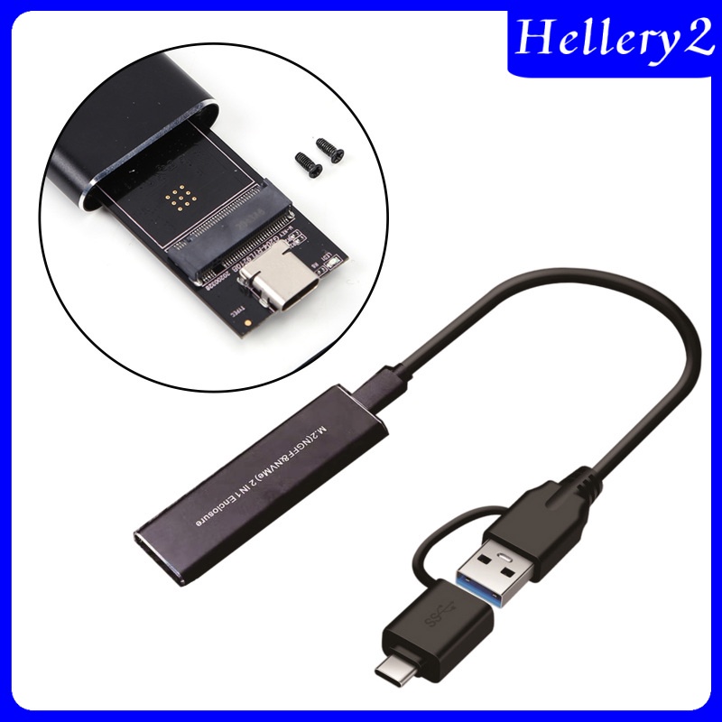 [HELLERY2] M.2 NVME SSD SATA Enclosure Adapter USB C Case Dual Protocol | BigBuy360 - bigbuy360.vn