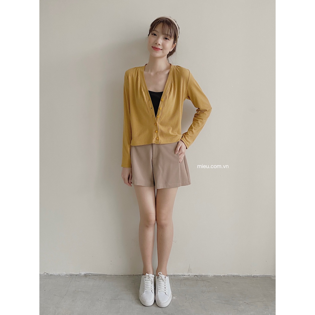 [ Miều ] Áo khoác cardigan tay dài Short Sweater Coat