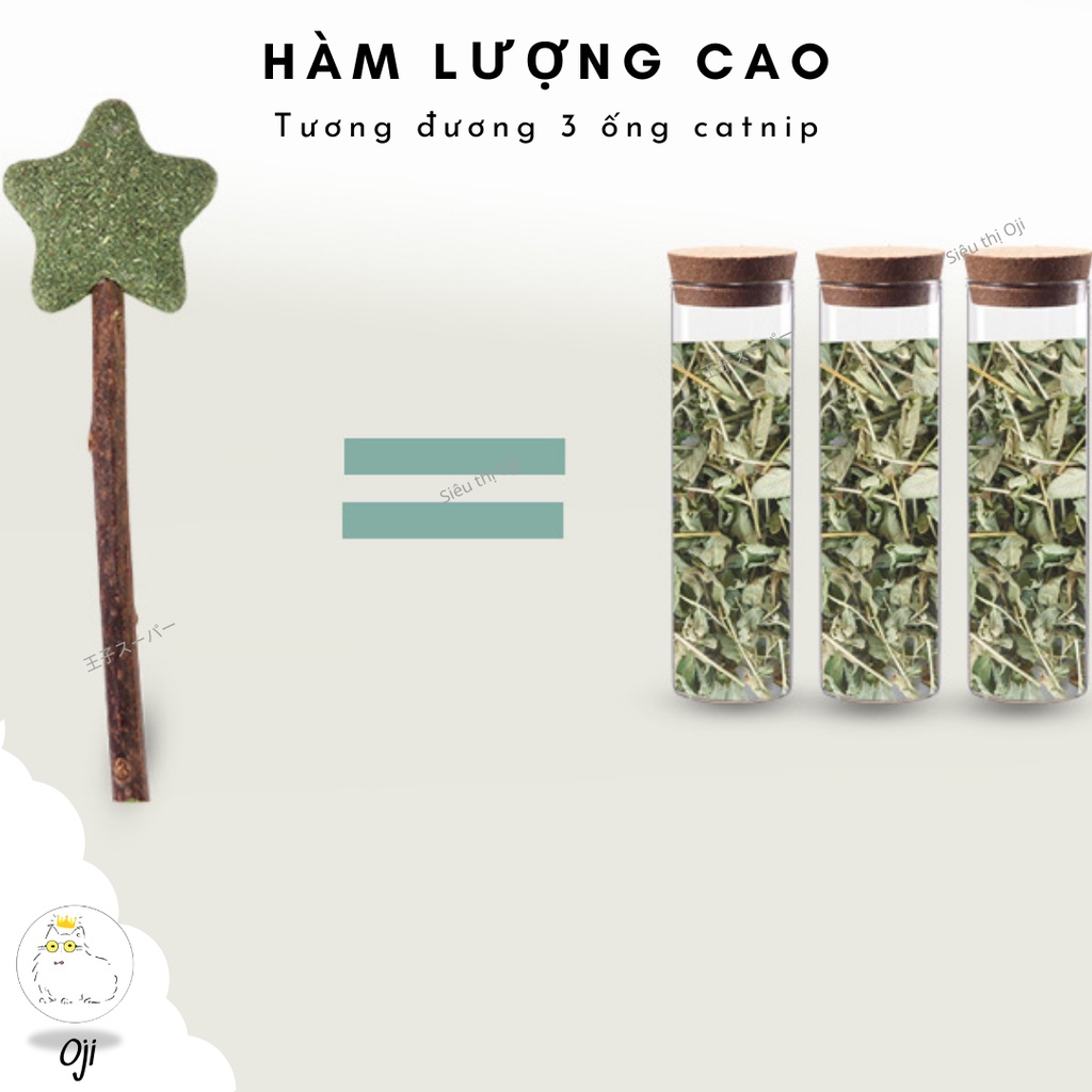 Cỏ Mèo Cỏ Bạc Hà Catnip, Sạch Răng Thơm Miệng, Dạng Viên Nén Kẹo Mút
