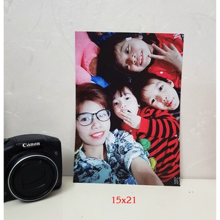 In ảnh size 15x21 (1/2 tờ A4)