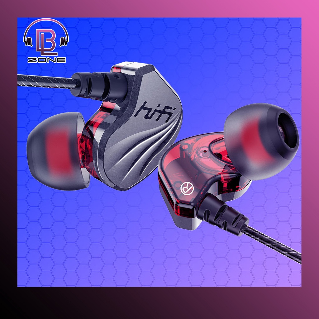 Tai nghe nhét tai có dây và micro S2000 âm thanh bass sống động dây dù bền đẹp
