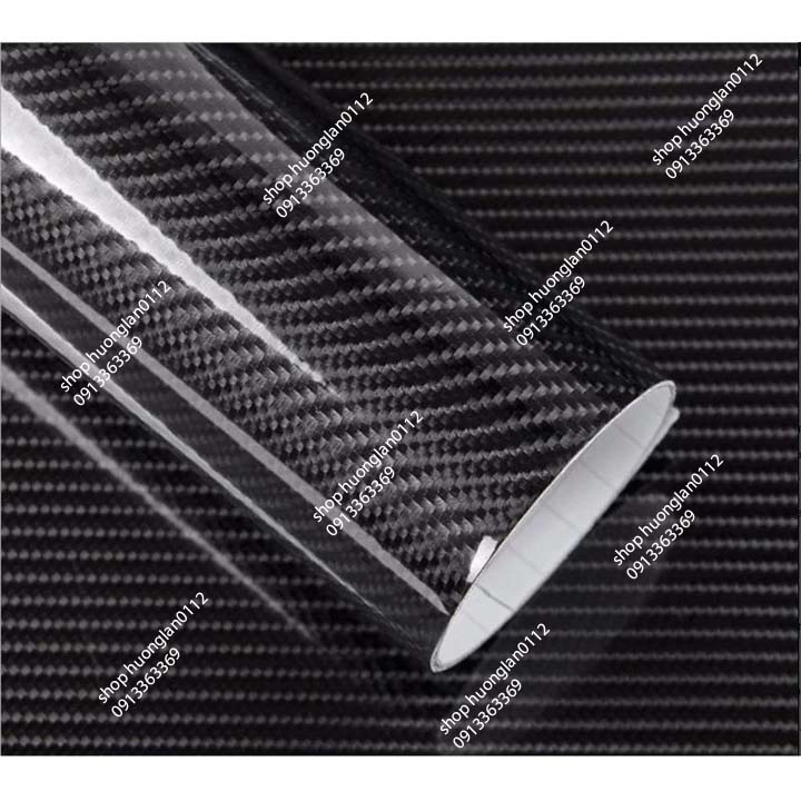 Decal Cacbon dán trang trí xe máy khổ 60cm/1m