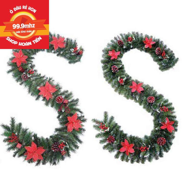 Dây trang trí Giáng Sinh có trang trí dài 2.7m mã LP-G10-3LLDC