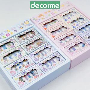 DecorMe Băng dính washi tape họa tiết dễ thương nhiều hình trang trí sổ tay, bullet journal hộp 3 cuộn