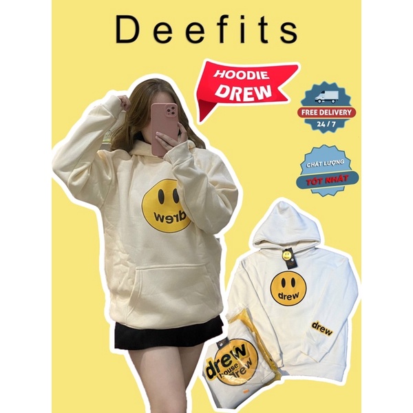 Áo Hoodie Drew Nỉ Bông Dày Hàng Loại 1 , Full Tag Thời Trang Nam Nữ Hàn Quốc[Best Quality]