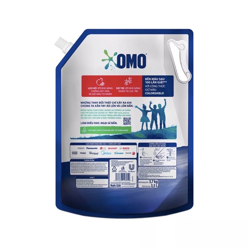 Nước giặt OMO Matic Giữ Màu cho máy giặt cửa trước 3,6kg