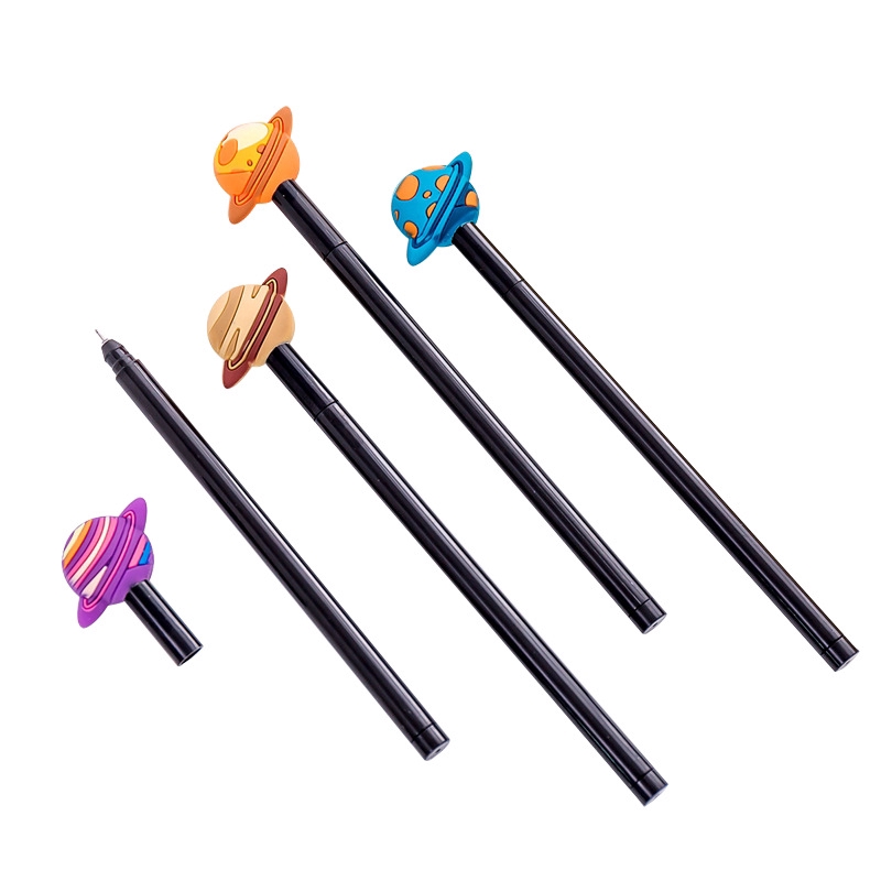 Set 2 bút mực nước ngòi 0.5mm hình hành tinh dễ thương