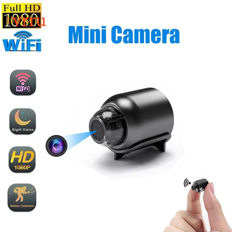 1080P HD Không Dây IP Camera Mini Giám Sát An Ninh Máy Quay Phim Night Vision Phát Hiện Chuyển Động Máy Ảnh Wifi Bé Micra Cam. Vrru