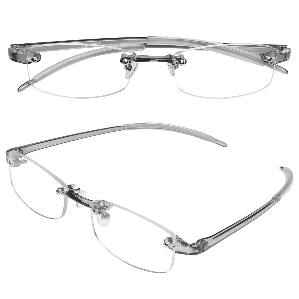 Kính cận đọc sách -100~-400 chất liệu resin trong suốt thời trang