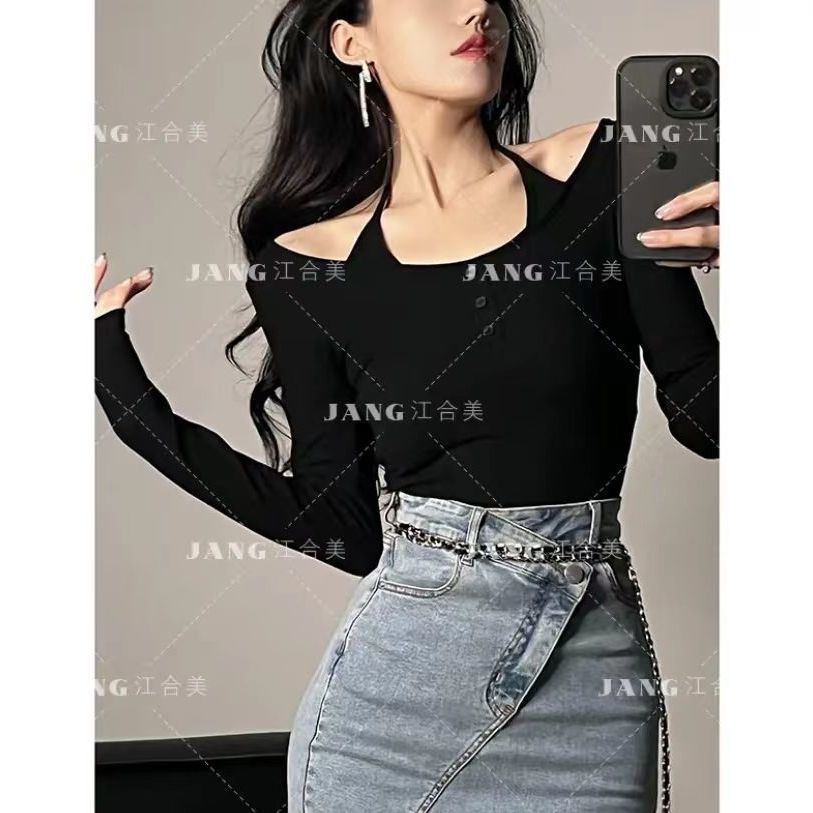 [Hàng Có Sẵn] Quần Váy Denim Lửng Xẻ Tà Ôm Vừa Dễ Phối Đồ Phong Cách Hàn Quốc Thời Trang Mùa Hè Cho Nữ~2022