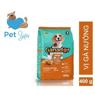 Thức ăn chó lớn GANADOR GÀ NƯỚNG gói 400gr