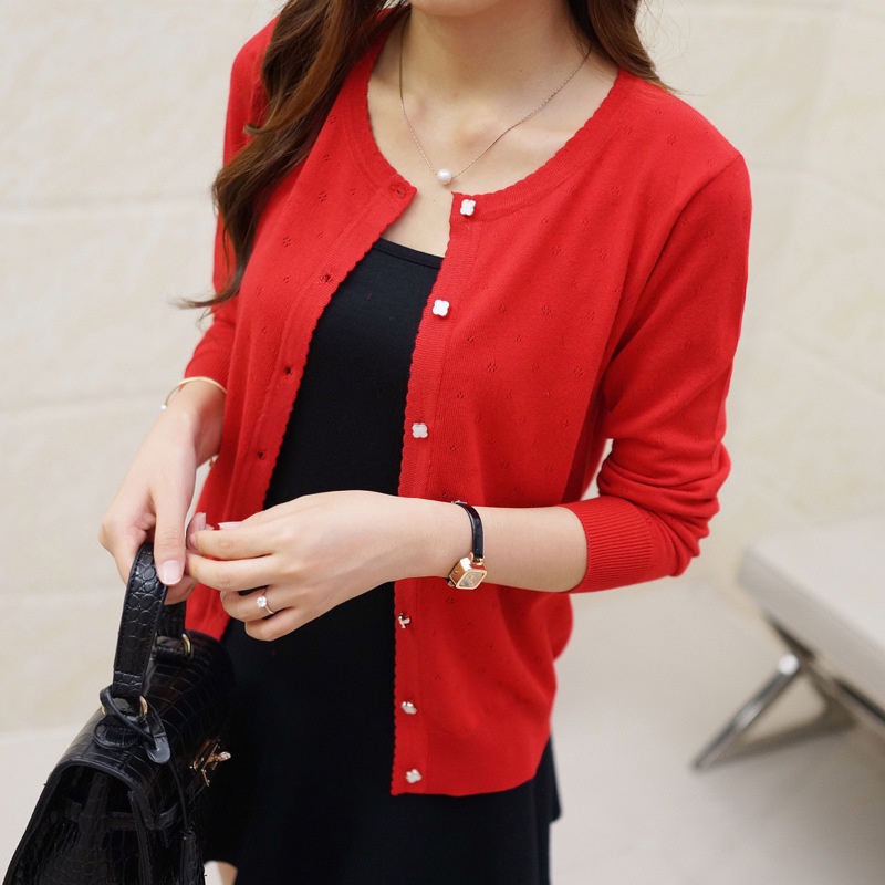 Áo Khoác Len Dệt Kim Dáng Rộng Thời Trang Dành Cho Nữ