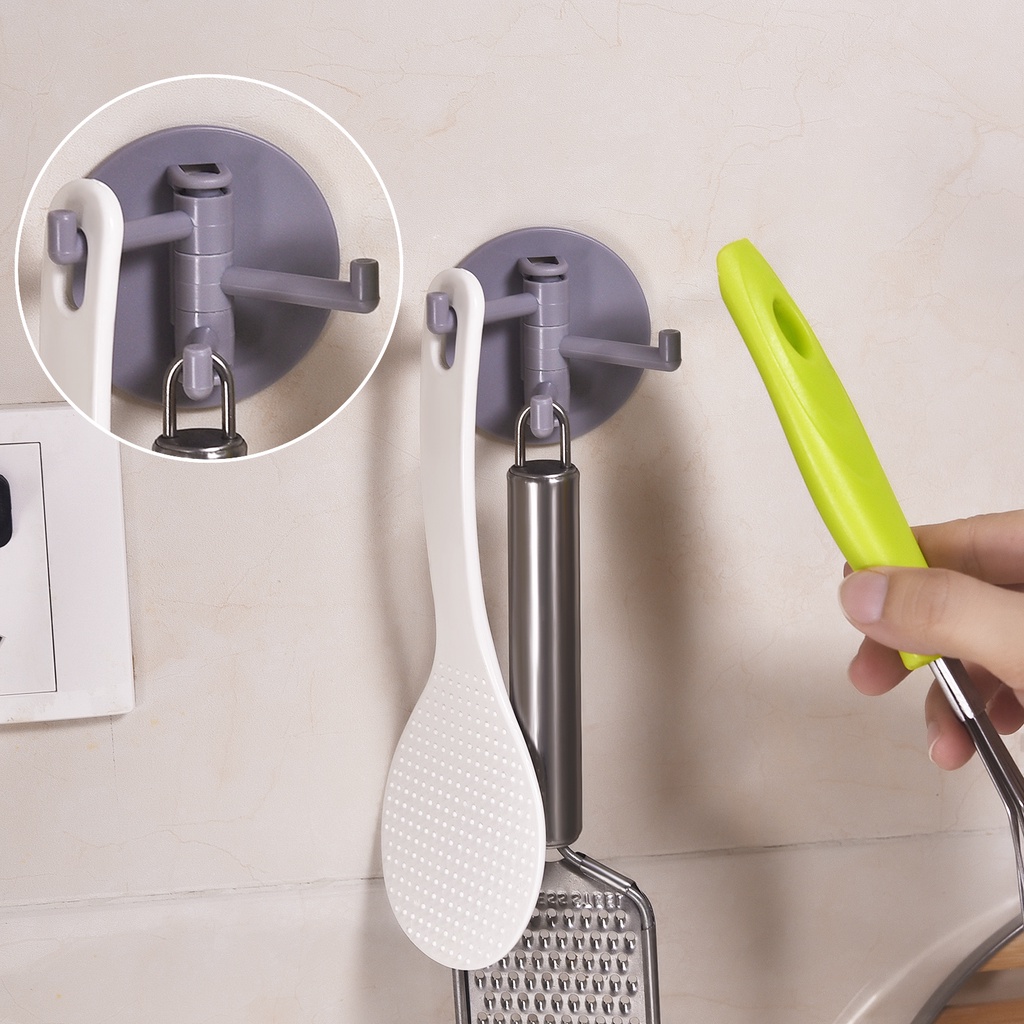 Giá Nhôm Gắn Tường Có Móc Treo Đồ Tiện Dụng