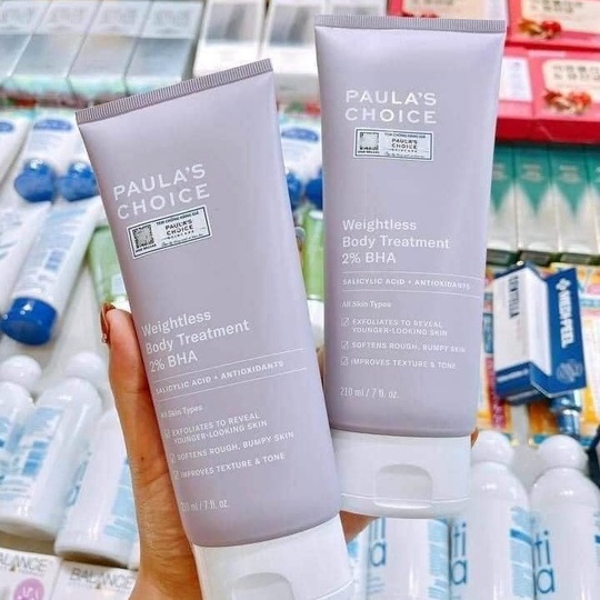 Kem dưỡng thể ngừa viêm lỗ chân lông chứa 2% BHA Paula's Choice Weightless Body Treatment 2% BHA 210ml | BigBuy360 - bigbuy360.vn
