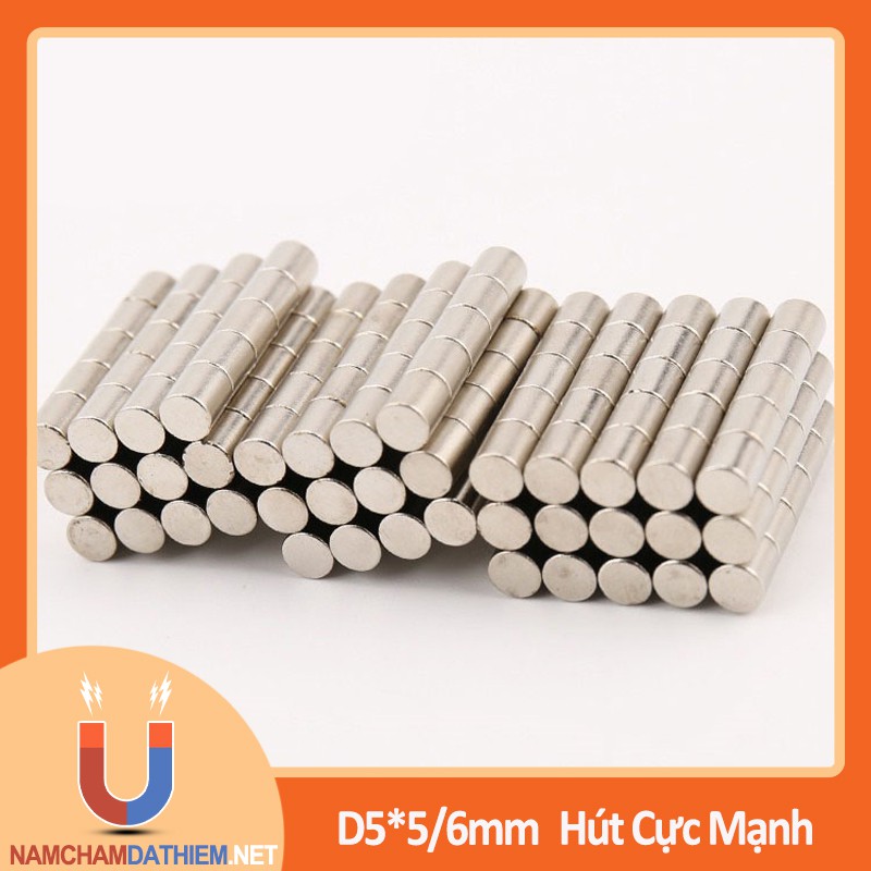 Nam Châm Viên D5*5/6mm, Dạng Miếng Đặc | BigBuy360 - bigbuy360.vn