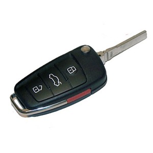 Bao da bọc chìa khoá xe Audi khóa gập