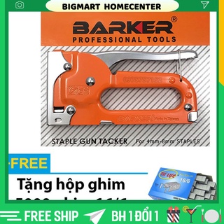 Súng bắn ghim - Kìm bấm đinh gỗ BARKER cầm tay đa năng, tiện dụng