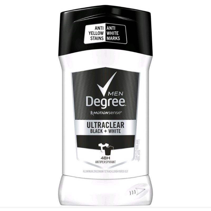 Degree Men Motion Sense Lăn Khử Mùi  Ultraclear black white 76gr*5 chính hãng USA kèm bill