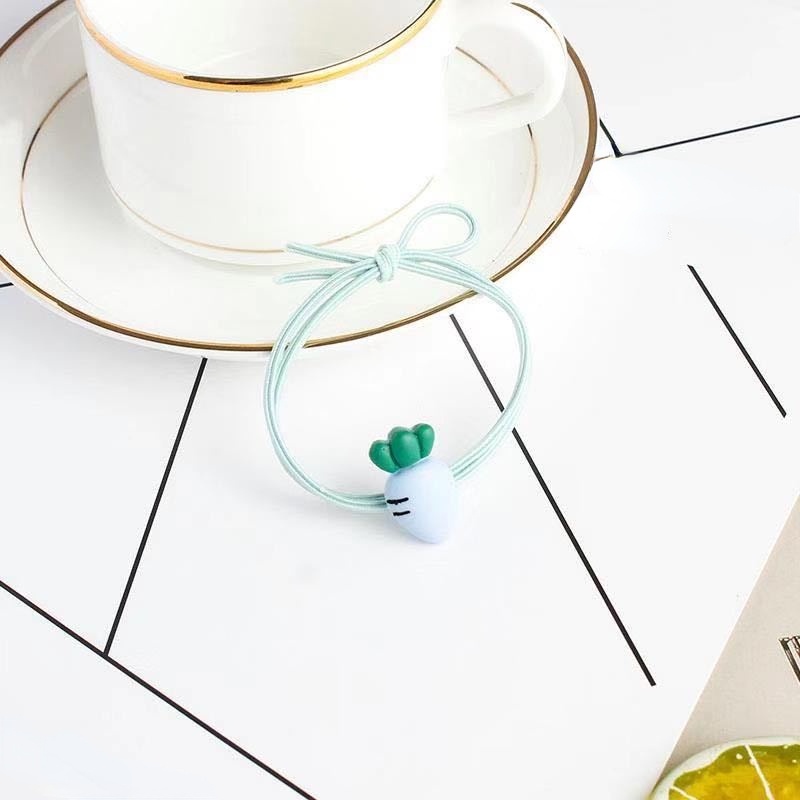 Dây buộc tóc cao su co giãn thiết kế đơn giản và dễ thương cho nữ