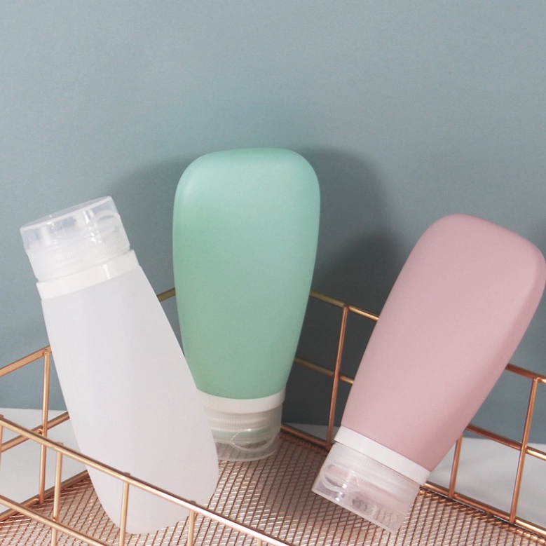 Chai Chiết Mỹ PhẩmFREESHIPSet 3 Lọ Chiết Dầu Gội,Sữa Tắm Nhựa Dẻo 60ml - Chai Chiết Nắp Nhấn Du Lịch Tiện Dụng