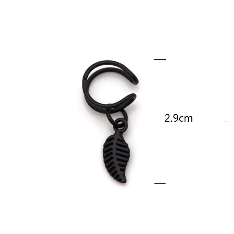 Khuyên tai bông tai kẹp vành tai nữ mẫu lá phong cách Hàn Quốc thời trang cá tính quà tặng trang sức xinh xắn dễ thương