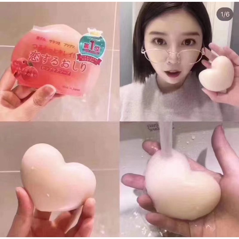 Xà Phòng Thâm Mông Đào Tiên fairy Peach soap 80gr Nhật Bản Mông đẹp mịn màng