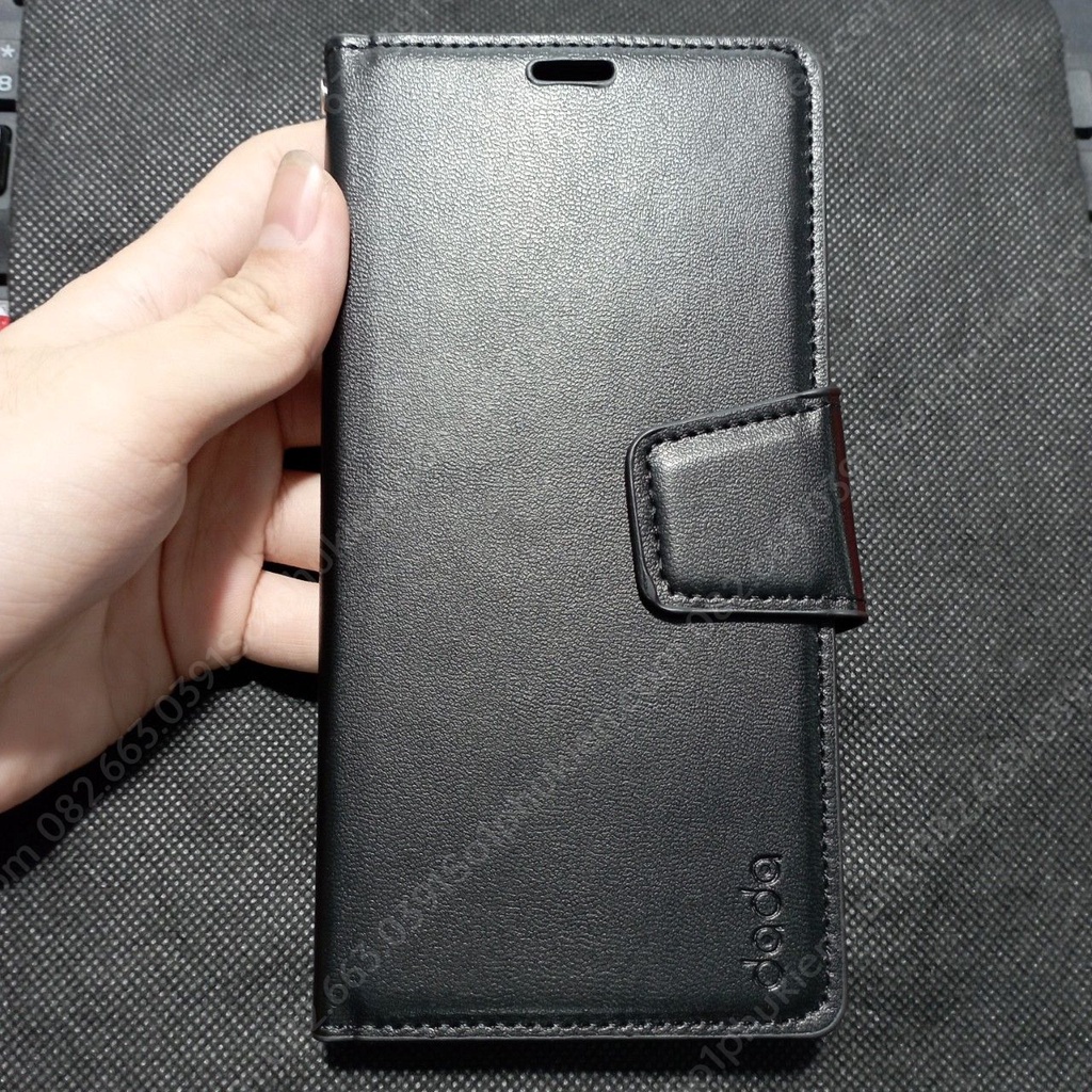 Bao da Vivo V15 có ngăn đựng thẻ, chống đỡ xem phim, chất da mịn đẹp, nhiều màu