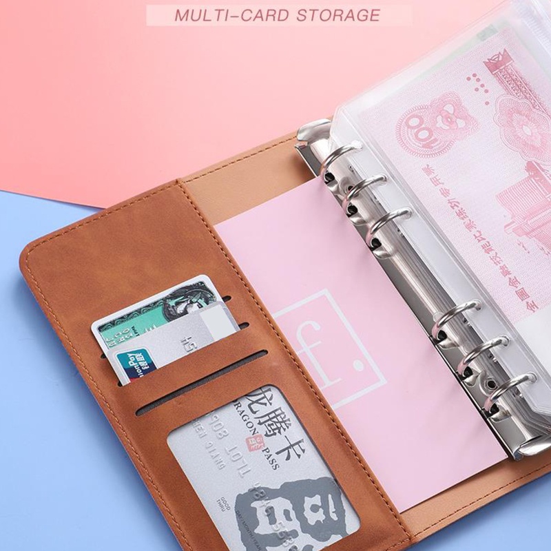 Sổ Ghi Chú 12 Ngăn Bằng Da Có Khóa Kéo Tiện Dụng Cho Văn Phòng