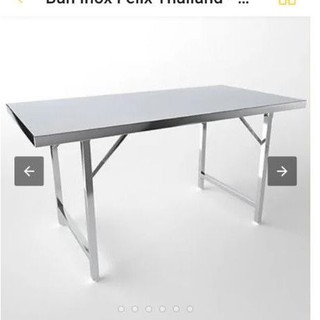 Bàn inox xếp thái 80×160