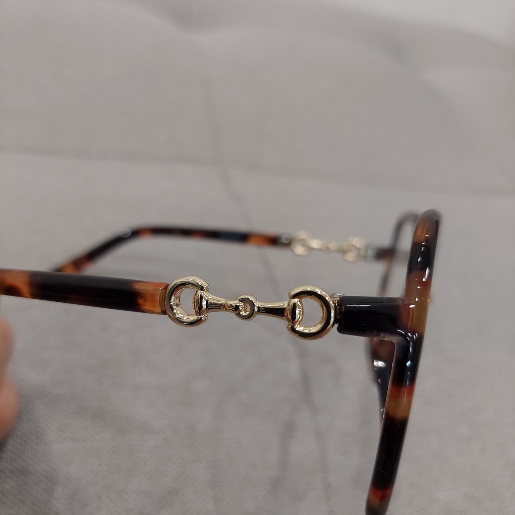 Kính Trắng Bản To Gọng Đồi Mồi Thời Trang Cidu Mk24