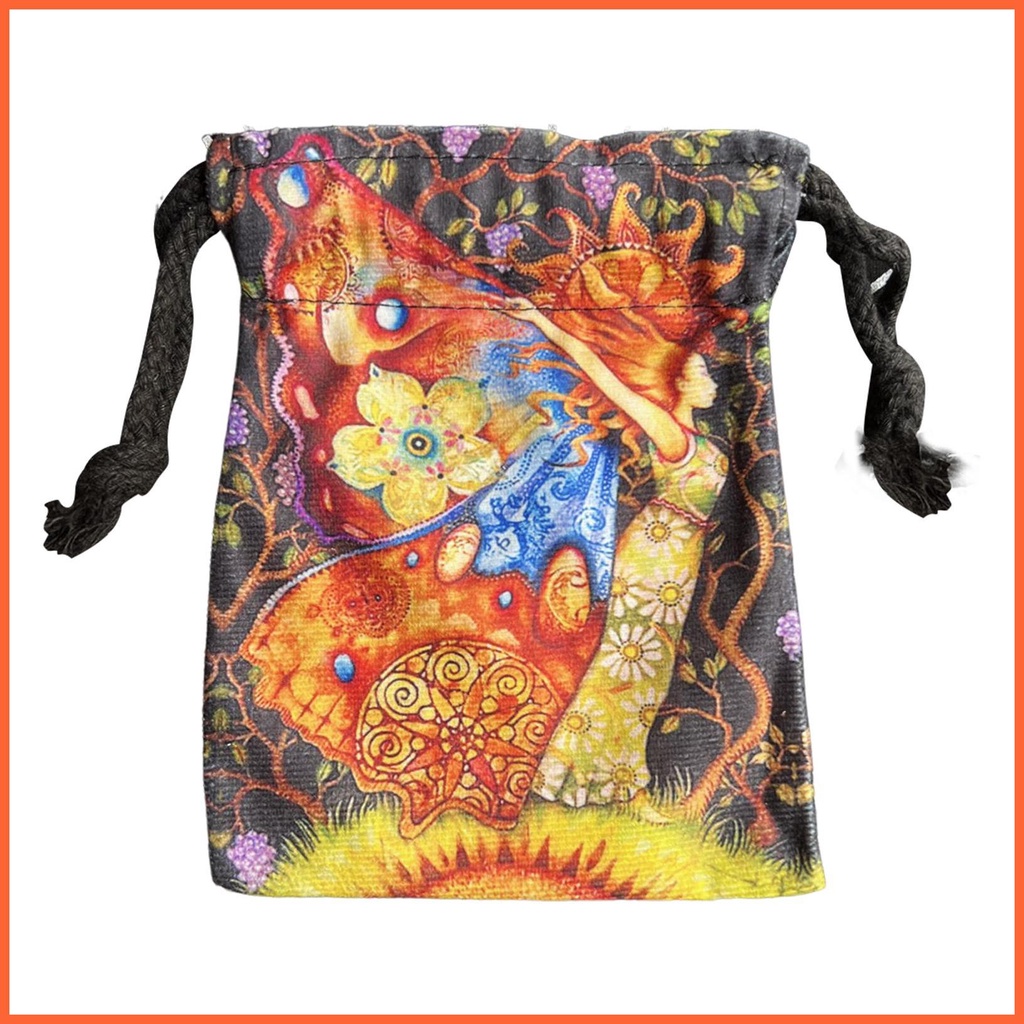 Túi Dây Rút Đựng Bộ Bài Tarot Oracle Chất Liệu Nhung Tổng Hợp