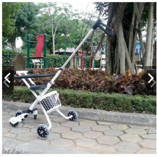 XE ĐẨY 3 BÁNH GẤP GỌN THÔNG MINH CHO BÉ có giỏ treo đồ