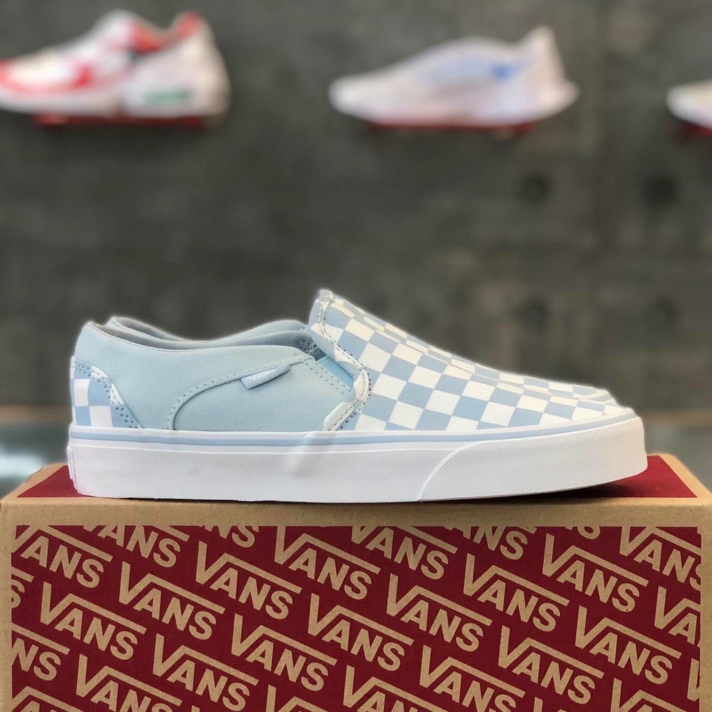 Giày chính hãng Vans Asher 'Checkerboard Baby Blue' - VN0A32QMROI