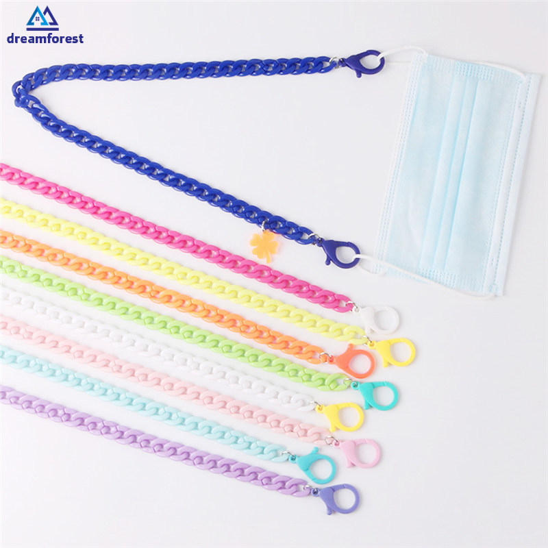 DF (Hàng Mới Về) Dây Đeo Khẩu Trang Hình Lá Chất Liệu Acrylic Tiện Dụng
