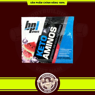 SAMPLE KETO AMINOS BPI SPORT tăng sức mạnh và phục hồi cơ bắp vị dưa hấu 1 lần dùng