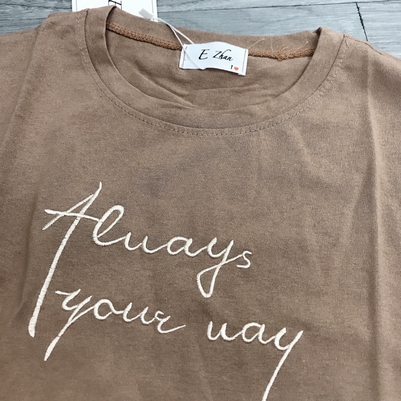 Áo Thun Always Your Way Form To Rộng HB103 Hàng Quảng Châu Thun Khô Mỏng Mát