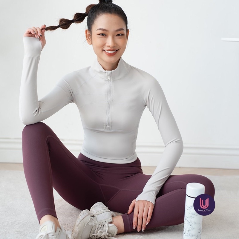 [NEW RELEASE] Áo Tập Thể Thao Gym Yoga Lite Top (có khoá kéo, co dãn 4 chiều, chống mưa chống nắng, chạy bộ)