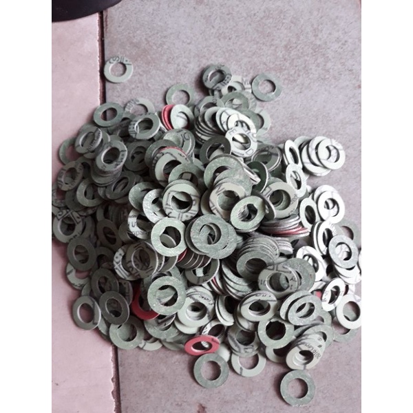 Oil drain plug gasket 20 pcs.Long đền ốc xả nhớt xe máy. ốc rốn dầu. túi 20 cái. dùng cho ốc 12, 13 mm