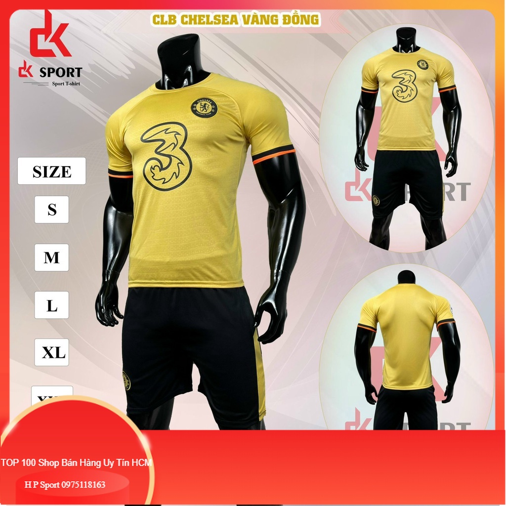 Bộ Đồ Đá Banh CLB chelsea vàng