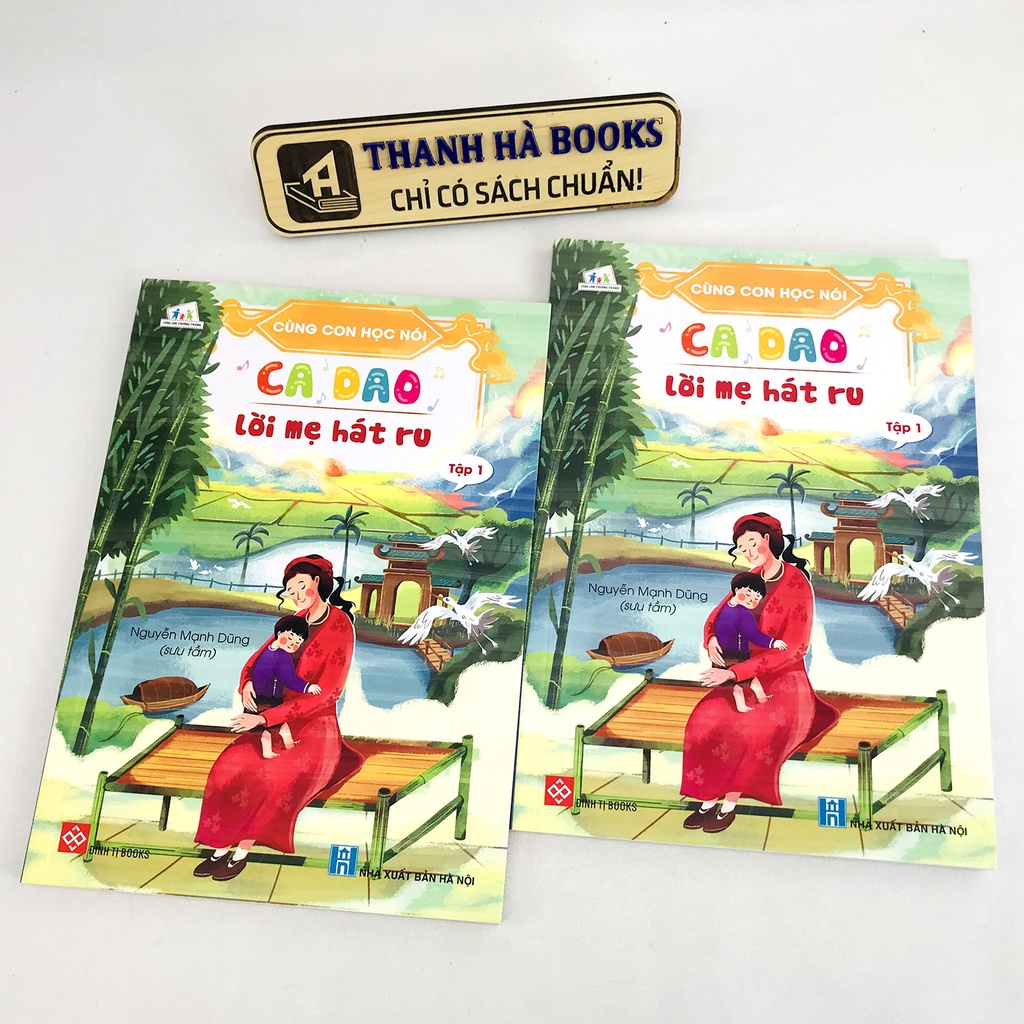 Sách - Cùng Con Học Nói (Trọn bộ 2 tập Ca Dao và Đồng Dao)