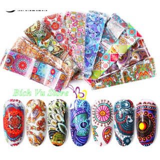 Sét 10 kiểu Foil dán móng