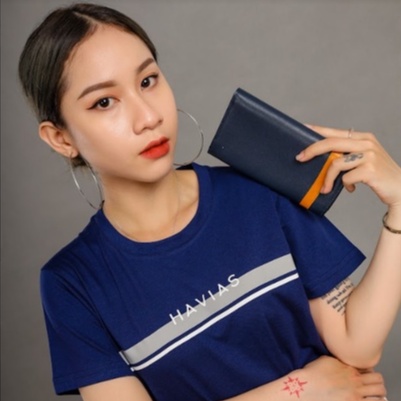 DLine HAVIAS áo thun cổ tròn vải Cotton 100% Premium