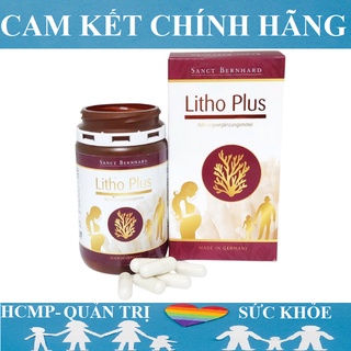 Canxi D3 hữu cơ tăng chiều cao sức đề kháng cho bé bà bầu người lớn LITHO PLUS tảo biển đỏ với vitamin D3 Kẽm Magnesium