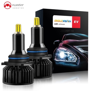 2pcs Đèn Pha Led H7 H11 Hb3 9005 Hb4 9006 3d 360 Độ 6000k 18000lm