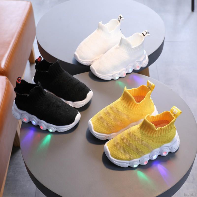 Children's LED Light Socks Shoes Child Girl Boy Breathable Light Soles Fashion Casual Shoes