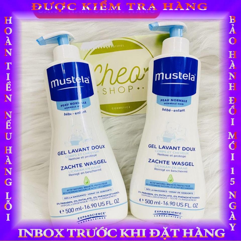 Sữa tắm gội cho trẻ sơ sinh Mustela Bebe Enfant 500ml - Pháp hongnghia